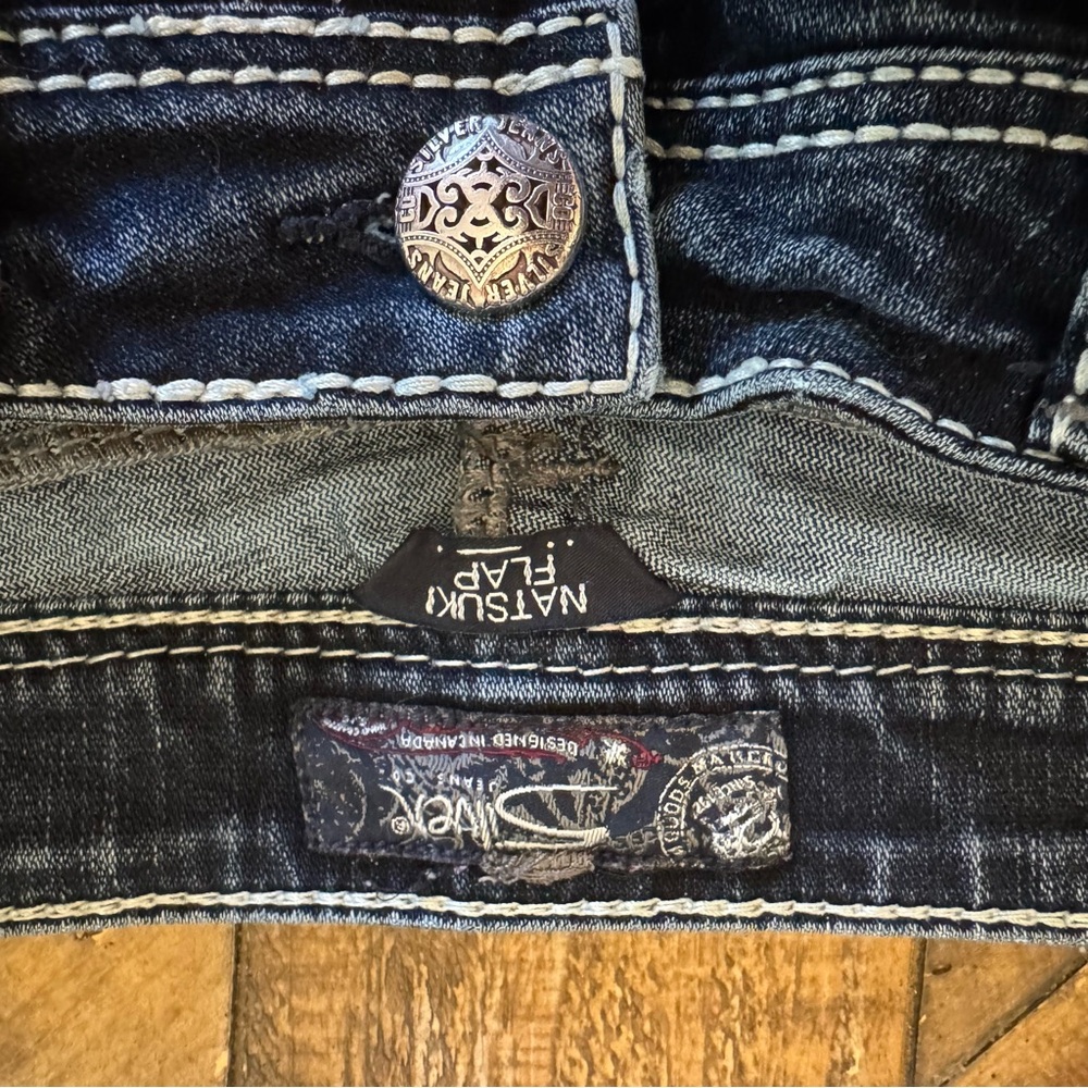 Women’s silver jeans size 8 - Picture 3 of 6